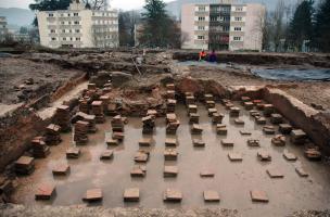 Les thermes antiques de Belley route des Ecassaz