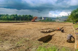 Vue du chantier fouille.