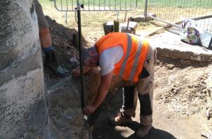 Rouen, Saint-Eloi, relevé topographique du site
