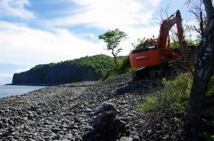 Première intervention de l'archéologie préventive à La Réunion