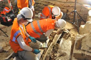 Découverte d'un temple antique sous le couvent des Jacobins à Rennes