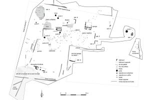 Plan d’ensemble du domaine rural agricole antique