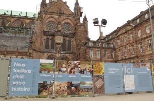 Les peintures romaines exceptionnelles de la place du Château à Strasbourg