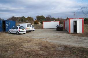 Installation « base de vie » d’un chantier à Seilh (Haute-Garonne)