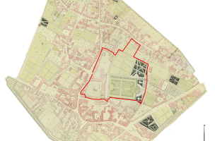 3. Plan de 1778 où l'on observe que le collège occupe 1/10° de la surface du village
