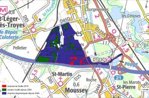 Moussey - Plan général du Parc Logistique de L’aube