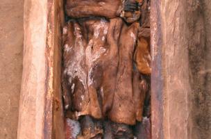 Tombe gelée datée du 19e siècle (Iakoutie)