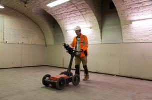  acquisition de données radar dans les caves du musée des Beaux-Arts de Dijon