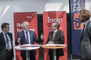 Signature d'une convention-cadre de collaboration entre l'Inrap et le groupe Demathieu Bard, le 23 mai 2018