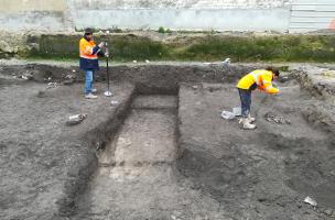 Fouille d'un quartier romain et cimetière du MA à Reims