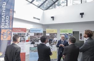 Rencontre dans le cadre de la signature d'une convention-cadre de collaboration entre l'Inrap et le groupe Demathieu Bard Immobilier d'une durée de 3 ans