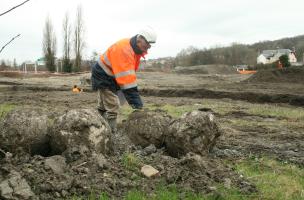 Harfleur, boulets en pierre
