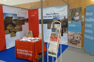 Le stand de l'Inrap au Congrès des EPL 2016 à Marseille