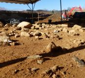 Fouille d'un campement préhistorique solutréen à Boulazac