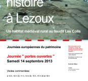 Journée portes ouvertes samedi 14 septembre 2013 : Un habitat médiéval rural à Lezoux (Puy-de-Dôme)
