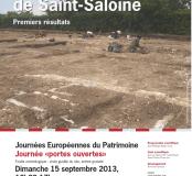 Journée portes ouvertes dimanche 15 septembre 2013 : Le quartier antique de Saint-Saloine à Saintes (Charente-Maritime)