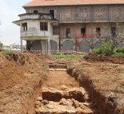 Fouille archéologique dans l'ancien hôpital Jean-Martial à Cayenne