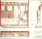 Dessin du rempart antique