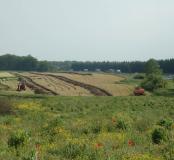Vue du diagnostic en cours sur le site des Ruaux.