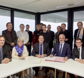 Signature d'un convention de partenariat entre l'Inrap et le Département du Lot