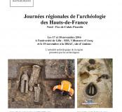 Affiche Journées régionales de l'archéologie en Hauts de France 2016