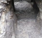 Le souterrain après excavation