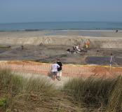 Vue de la fouille de la nécropole des Dunes. 