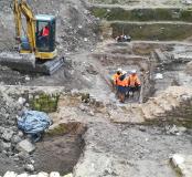 Fouille d'un quartier romain et cimetière du MA à Reims