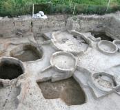 Mentesh Tepe : architecture circulaire en briques crues du Néolithique