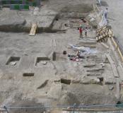 Vue du chantier en cours de fouille