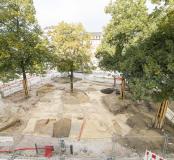 Vue générale du site de la place Sainte-Aurélie.
