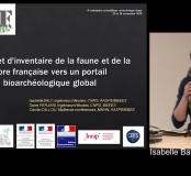Du projet d'inventaire de la faune et de la flore française vers un portail bioarchéologique ouvert géographiquement
