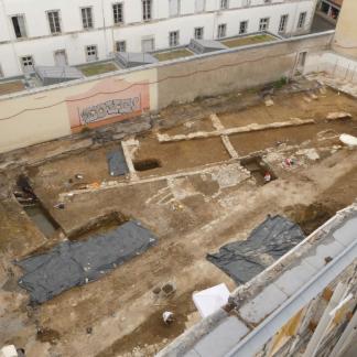 Vue générale du chantier.