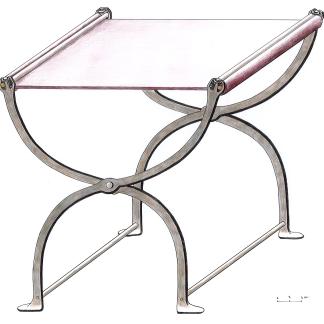 Proposition de restitution de la chaise curule.