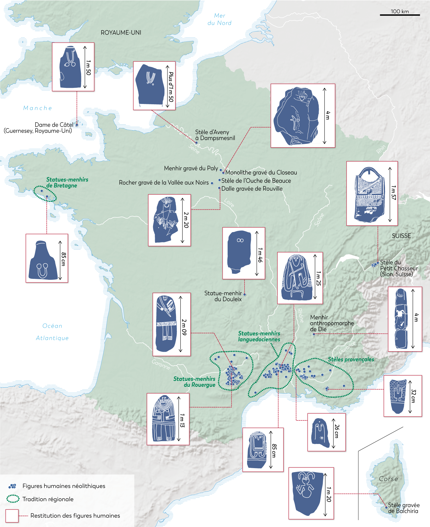 Atlas archéologique carte Néo