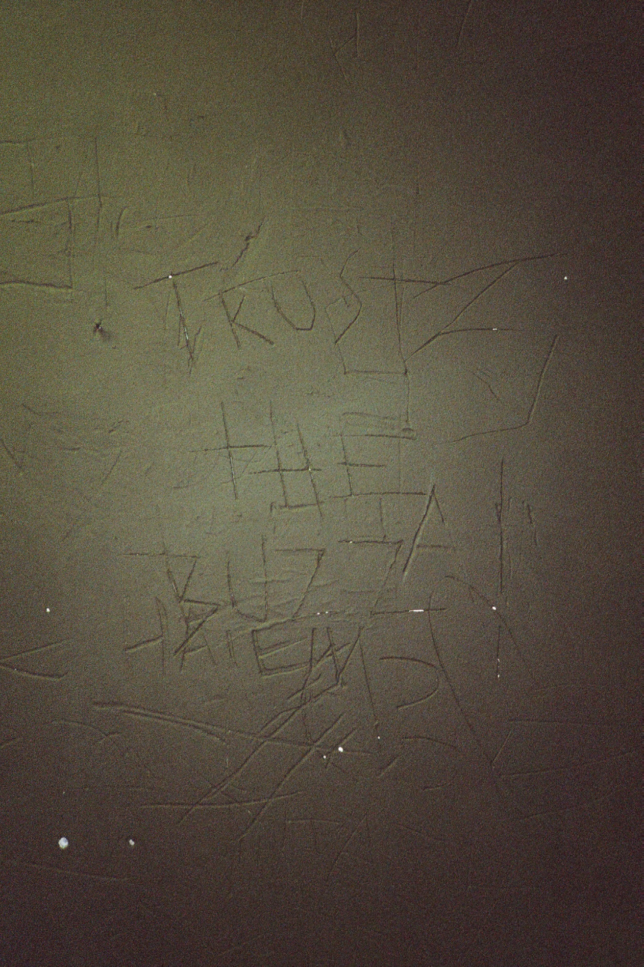 Toilettes, mur repeint, 19 janvier 2021.
